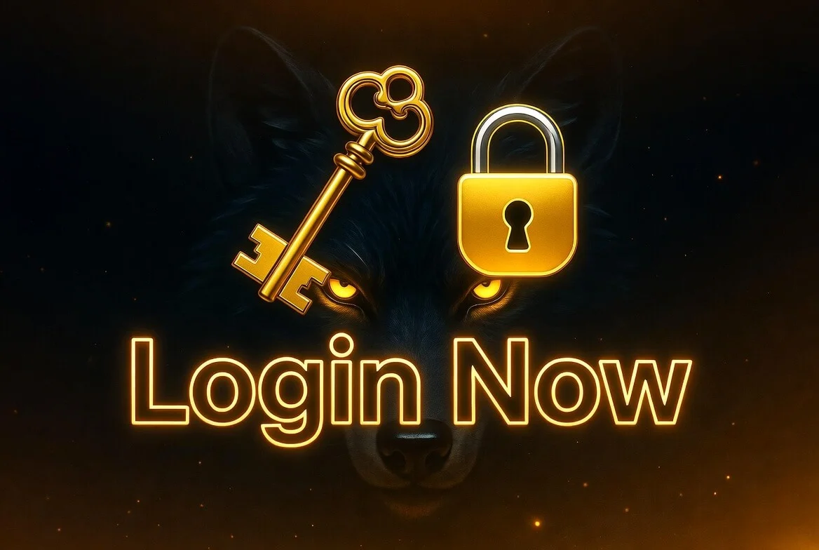 Wolf Winner login and registration screen for Australian players